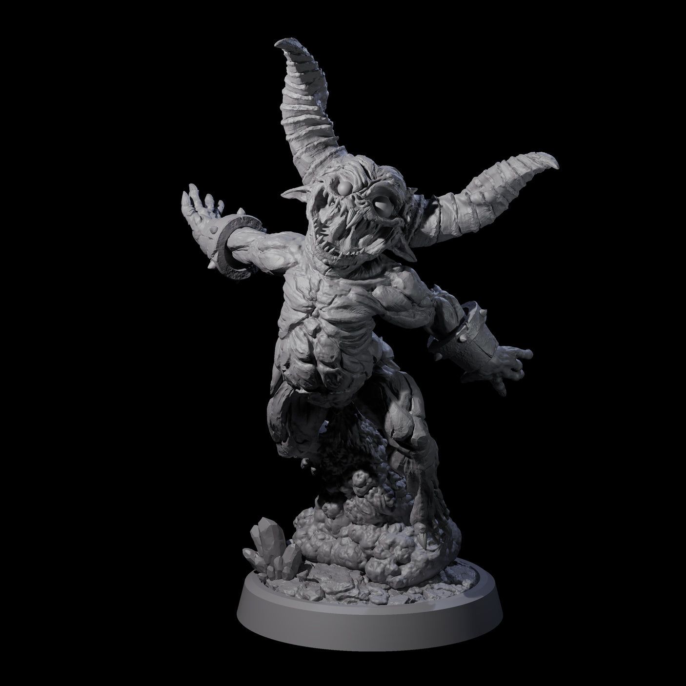 Four Poop Flinging Imps Miniature for Dungeons and Dragons, Pathfinder or other TTRPGs