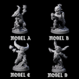 Four Poop Flinging Imps Miniature for Dungeons and Dragons, Pathfinder or other TTRPGs