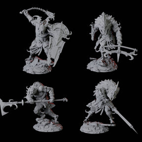 Four Powerful Nosferatu Overlords Miniature for Dungeons and Dragons, Pathfinder or other TTRPGs