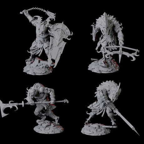 Four Powerful Nosferatu Overlords Miniature for Dungeons and Dragons, Pathfinder or other TTRPGs