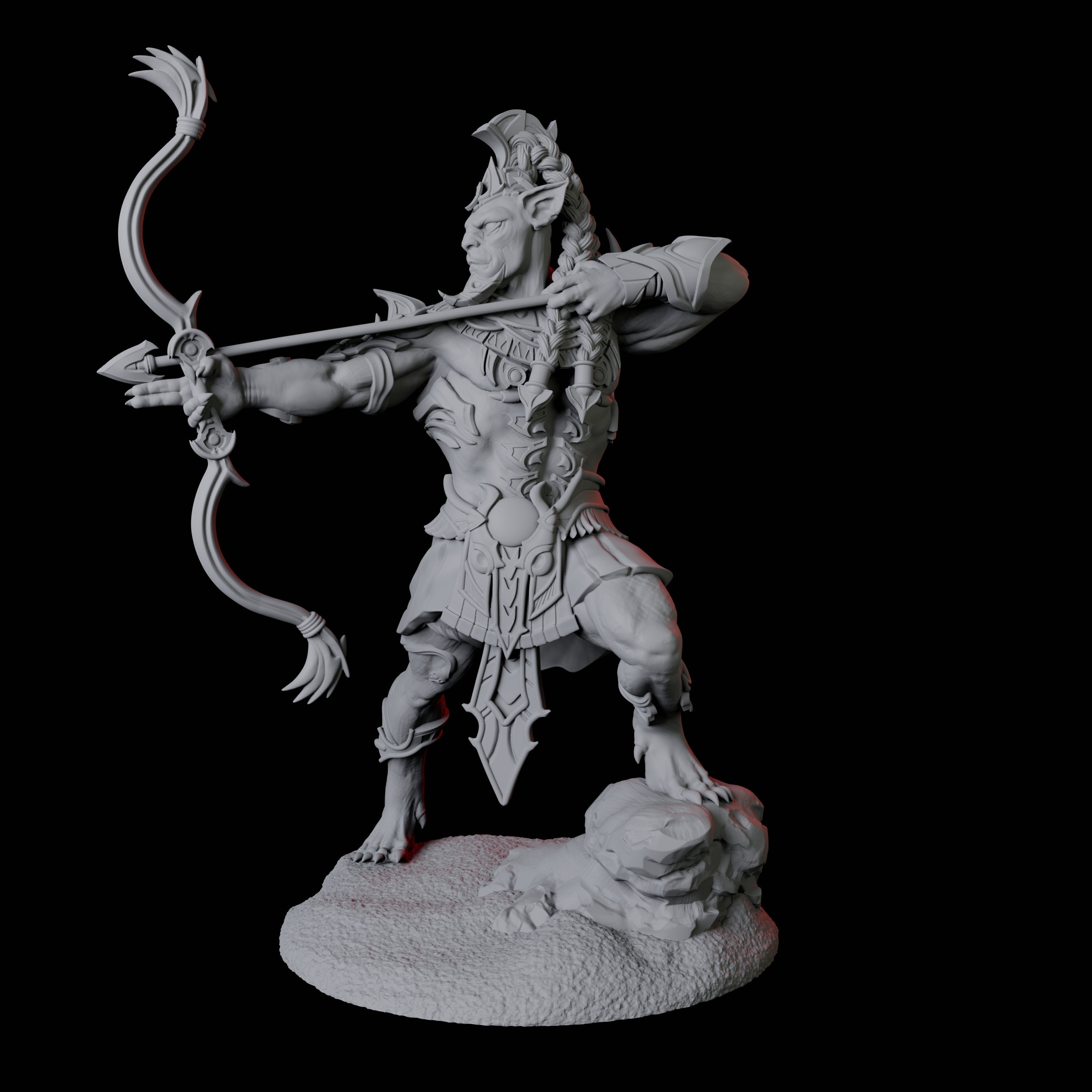 Four Powerful Tabaxi Warriors Miniature for Dungeons and Dragons, Pathfinder or other TTRPGs