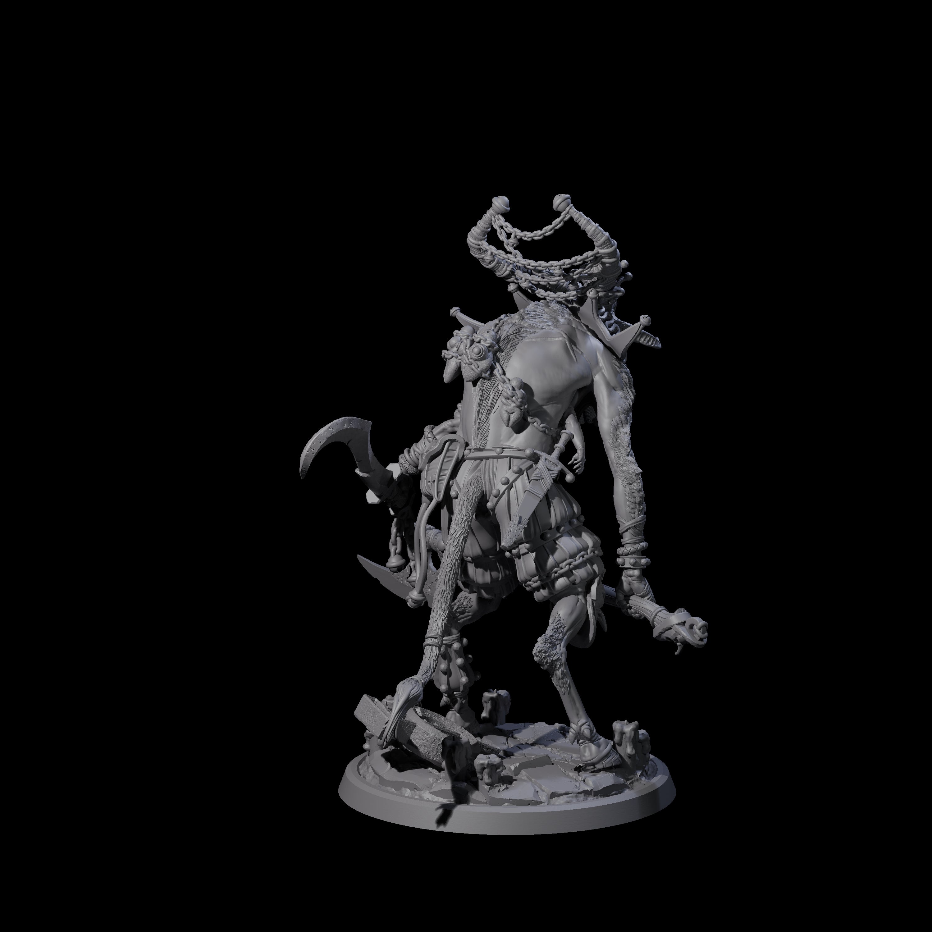 Four Prancing Jester Goristro Brutes Miniature for Dungeons and Dragons, Pathfinder or other TTRPGs