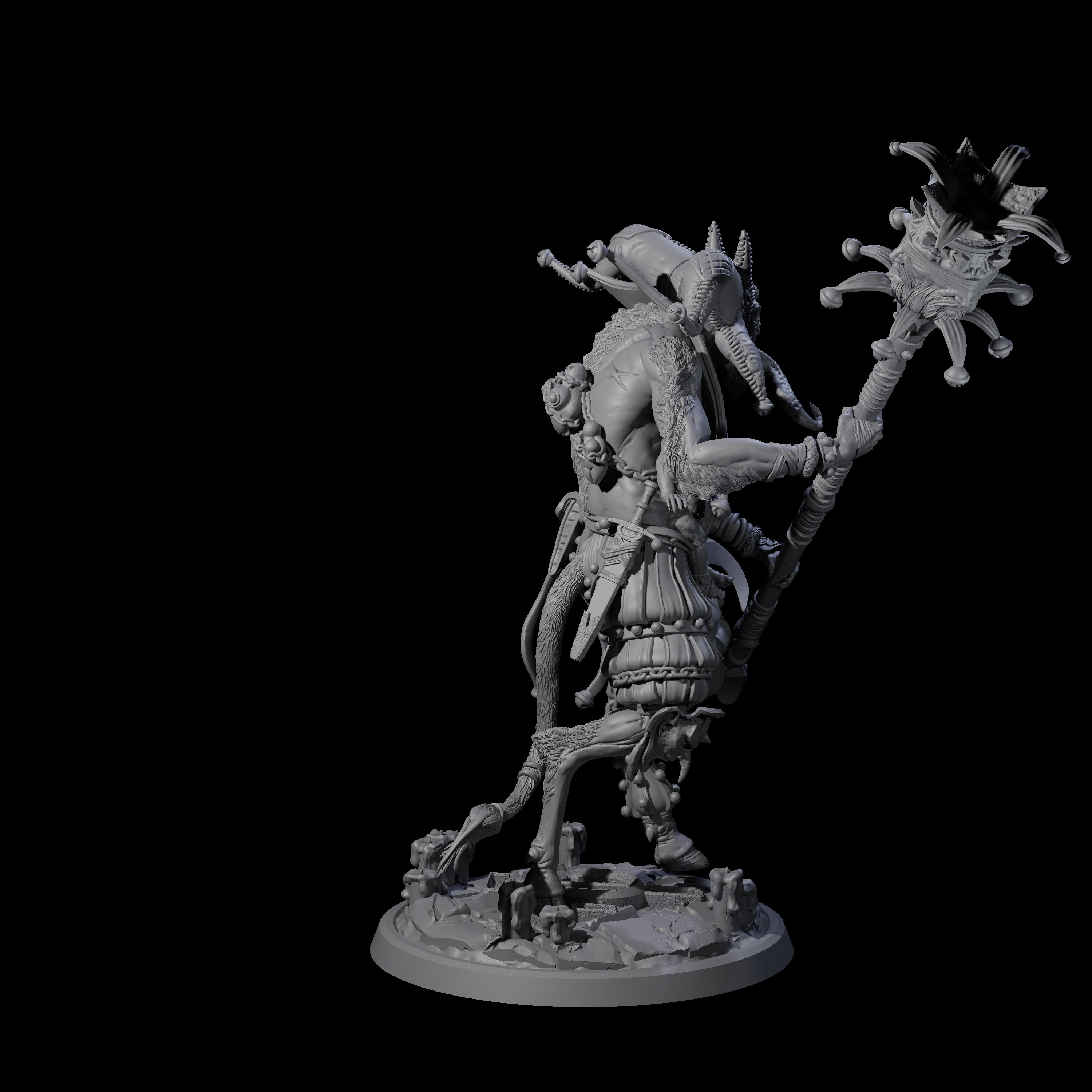 Four Prancing Jester Goristro Brutes Miniature for Dungeons and Dragons, Pathfinder or other TTRPGs