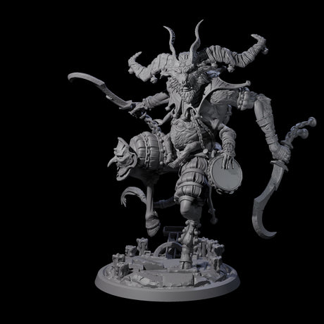 Four Prancing Jester Goristro Brutes Miniature for Dungeons and Dragons, Pathfinder or other TTRPGs