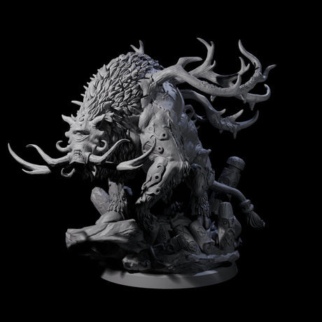 Four Primal Forest Beasts of the Green Wastes Miniature for Dungeons and Dragons, Pathfinder or other TTRPGs