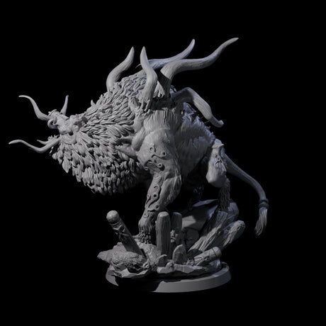 Four Primal Forest Beasts of the Green Wastes Miniature for Dungeons and Dragons, Pathfinder or other TTRPGs