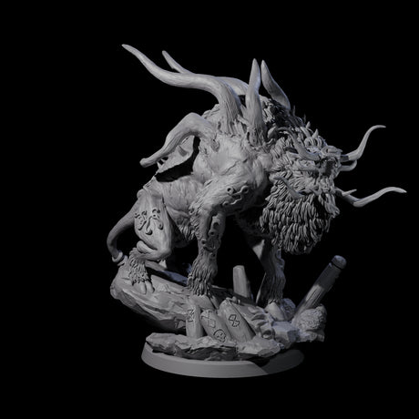 Four Primal Forest Beasts of the Green Wastes Miniature for Dungeons and Dragons, Pathfinder or other TTRPGs