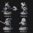 Four Putrid Otyugh Aberrations Miniature for Dungeons and Dragons, Pathfinder or other TTRPGs