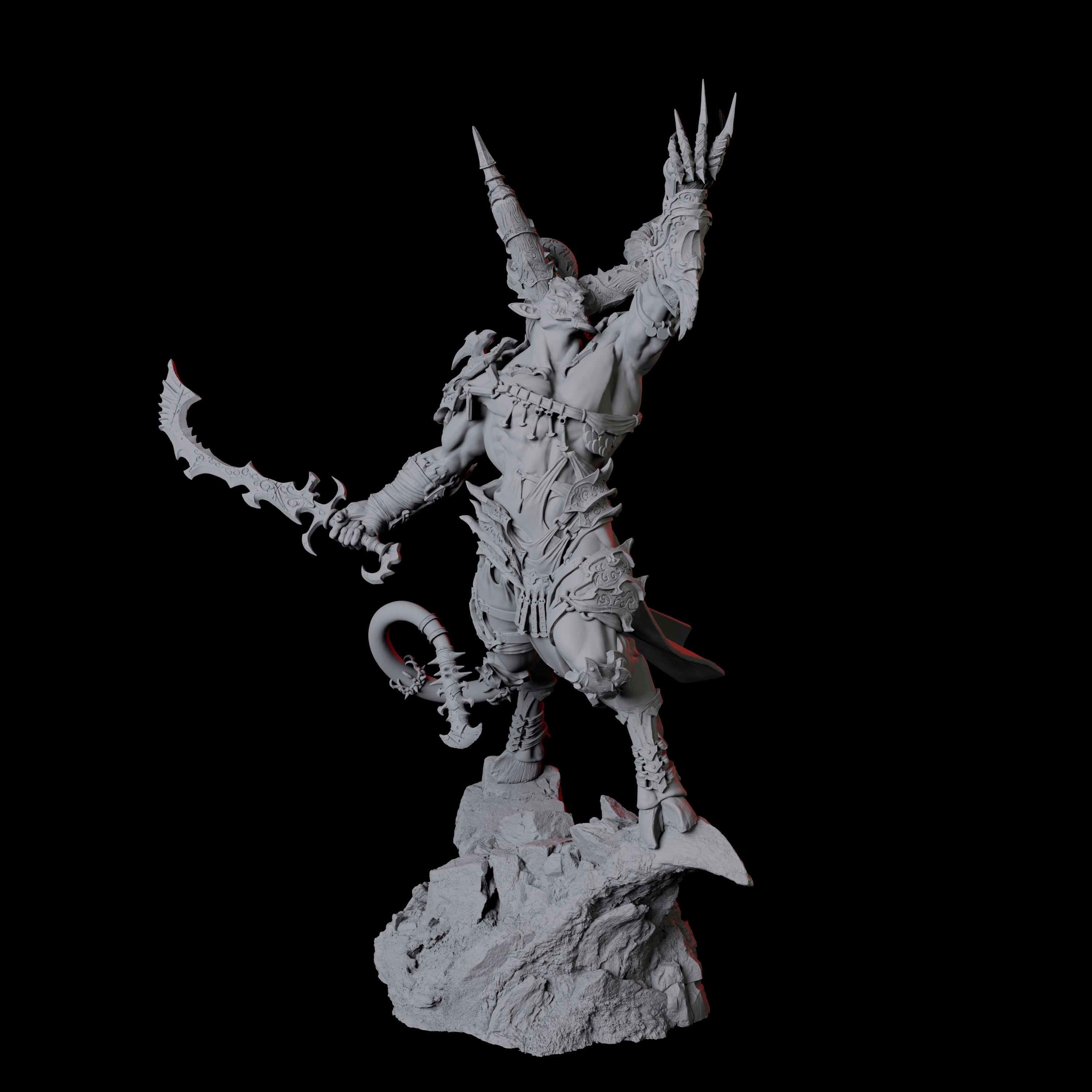 Four Raging Brimoraks Miniature for Dungeons and Dragons, Pathfinder or other TTRPGs
