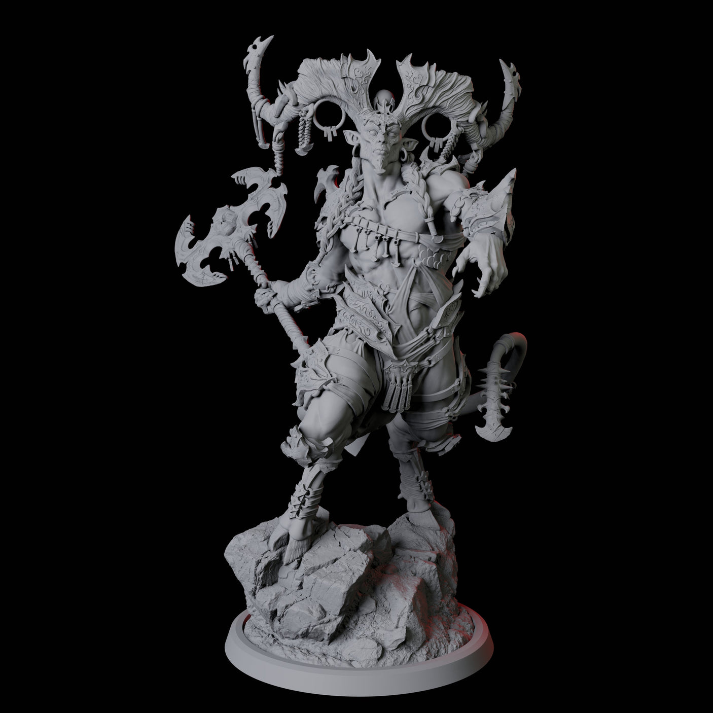 Four Raging Brimoraks Miniature for Dungeons and Dragons, Pathfinder or other TTRPGs