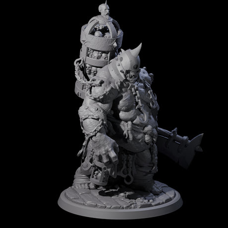 Four Raging Cyclops Miniature for Dungeons and Dragons, Pathfinder or other TTRPGs