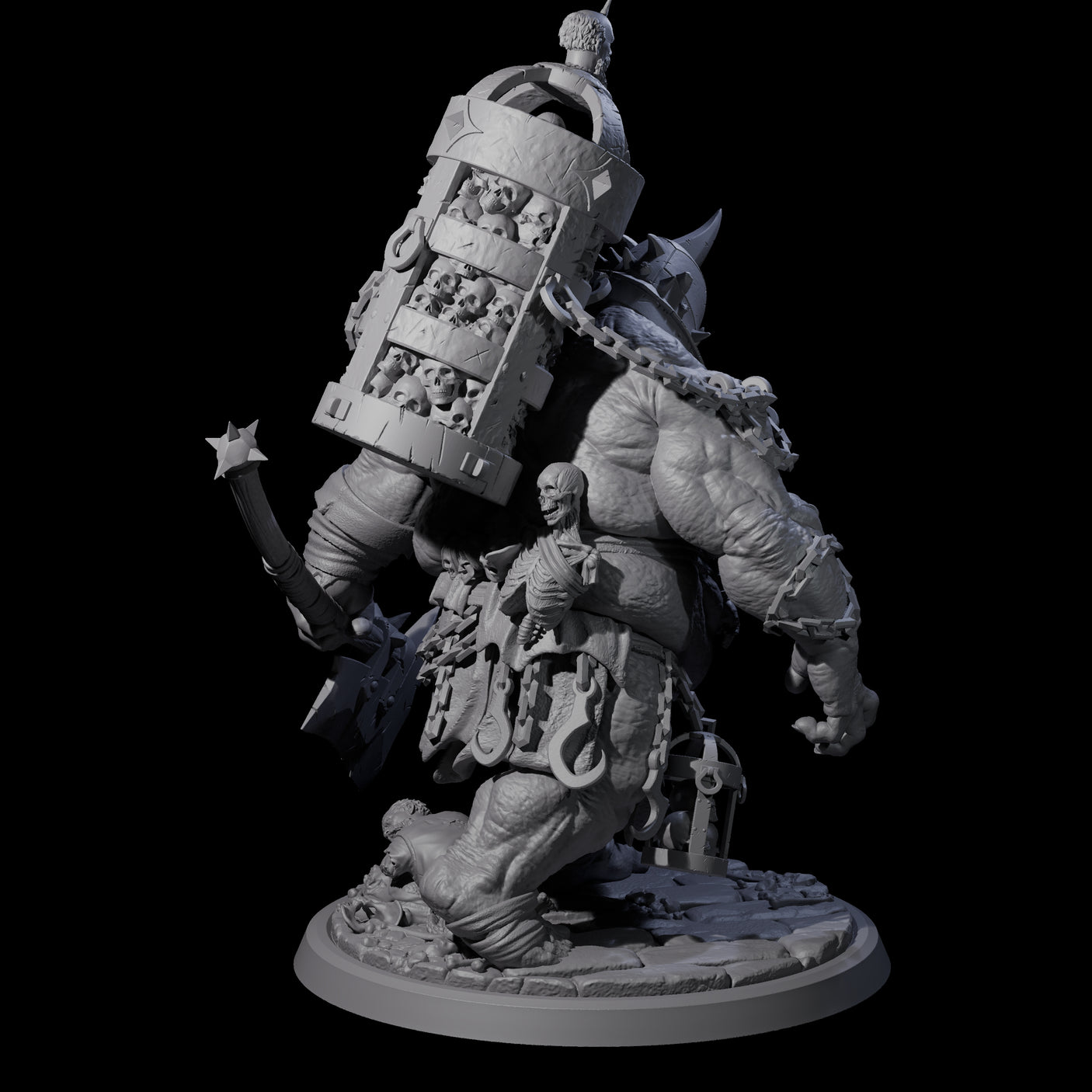 Four Raging Cyclops Miniature for Dungeons and Dragons, Pathfinder or other TTRPGs