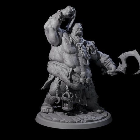 Four Raging Cyclops Miniature for Dungeons and Dragons, Pathfinder or other TTRPGs