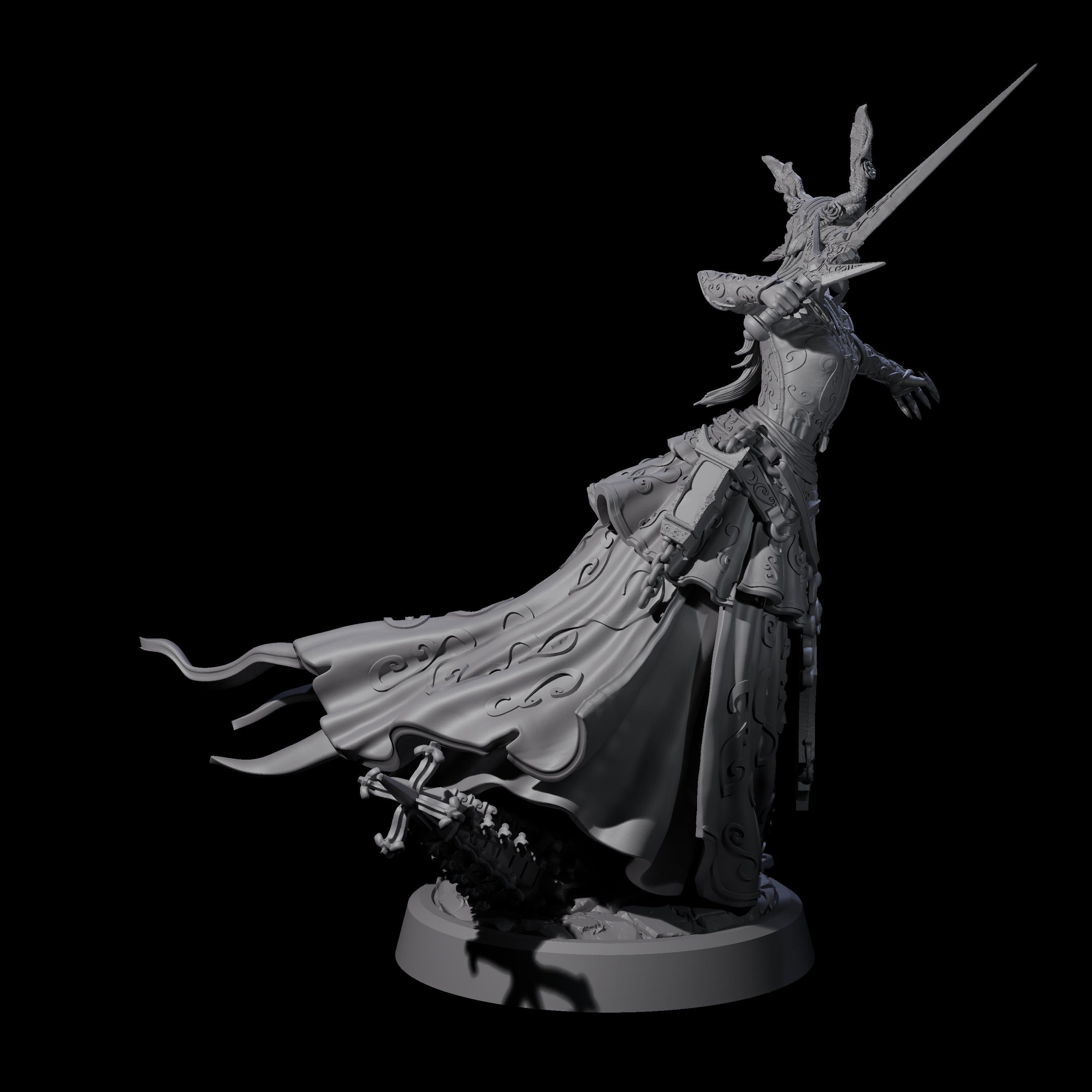 Four Raging Warblade Succubi Miniature for Dungeons and Dragons, Pathfinder or other TTRPGs