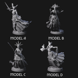 Four Raging Warblade Succubi Miniature for Dungeons and Dragons, Pathfinder or other TTRPGs