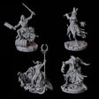 Four Rat Worshipping Zealots Miniature for Dungeons and Dragons, Pathfinder or other TTRPGs