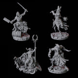 Four Rat Worshipping Zealots Miniature for Dungeons and Dragons, Pathfinder or other TTRPGs