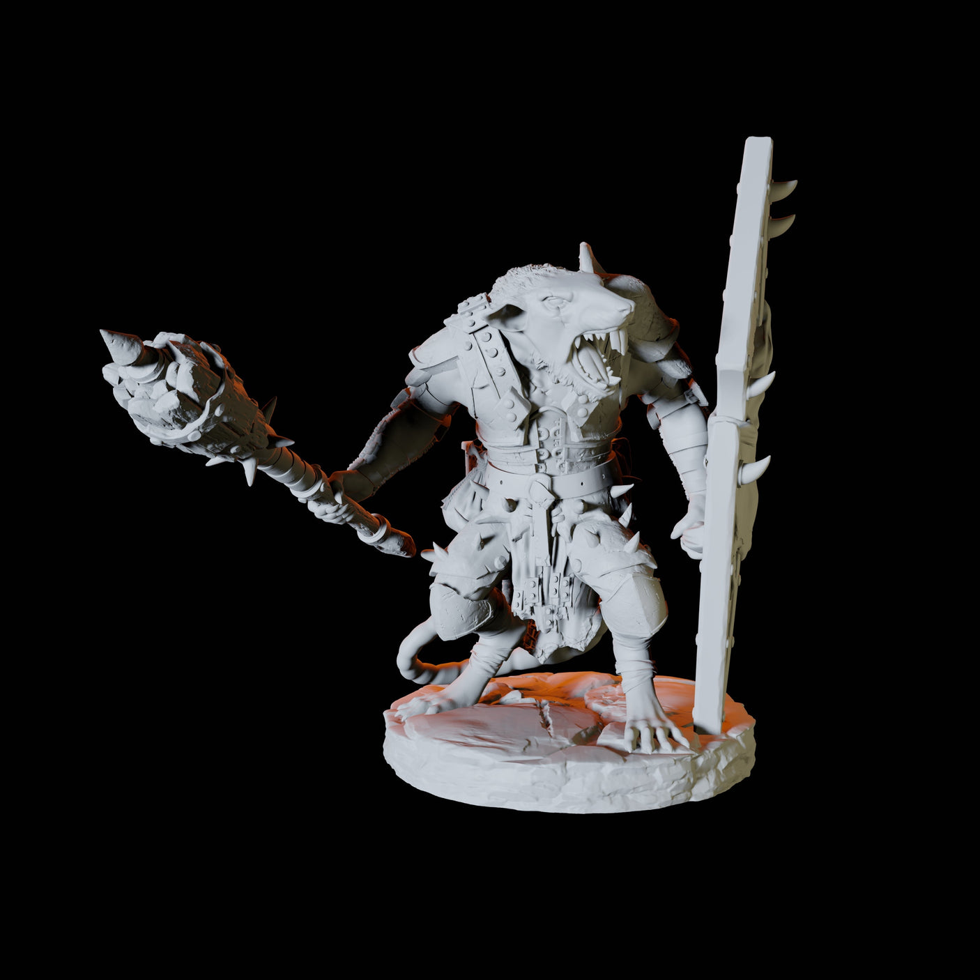Four Ratfolk Scouts Miniature for Dungeons and Dragons, Pathfinder or other TTRPGs