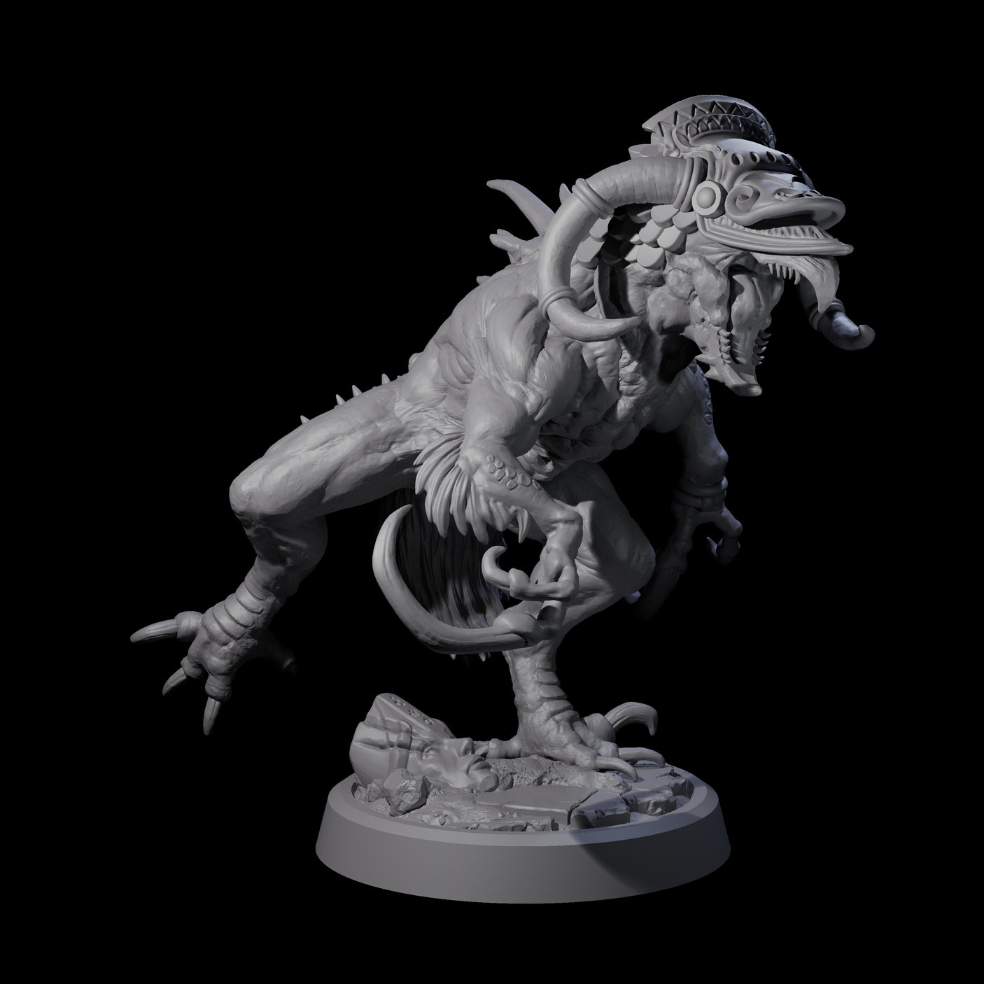 Four Ravaged Axe Beak Beasts Miniature for Dungeons and Dragons, Pathfinder or other TTRPGs