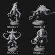 Four Ravaged Axe Beak Beasts Miniature for Dungeons and Dragons, Pathfinder or other TTRPGs