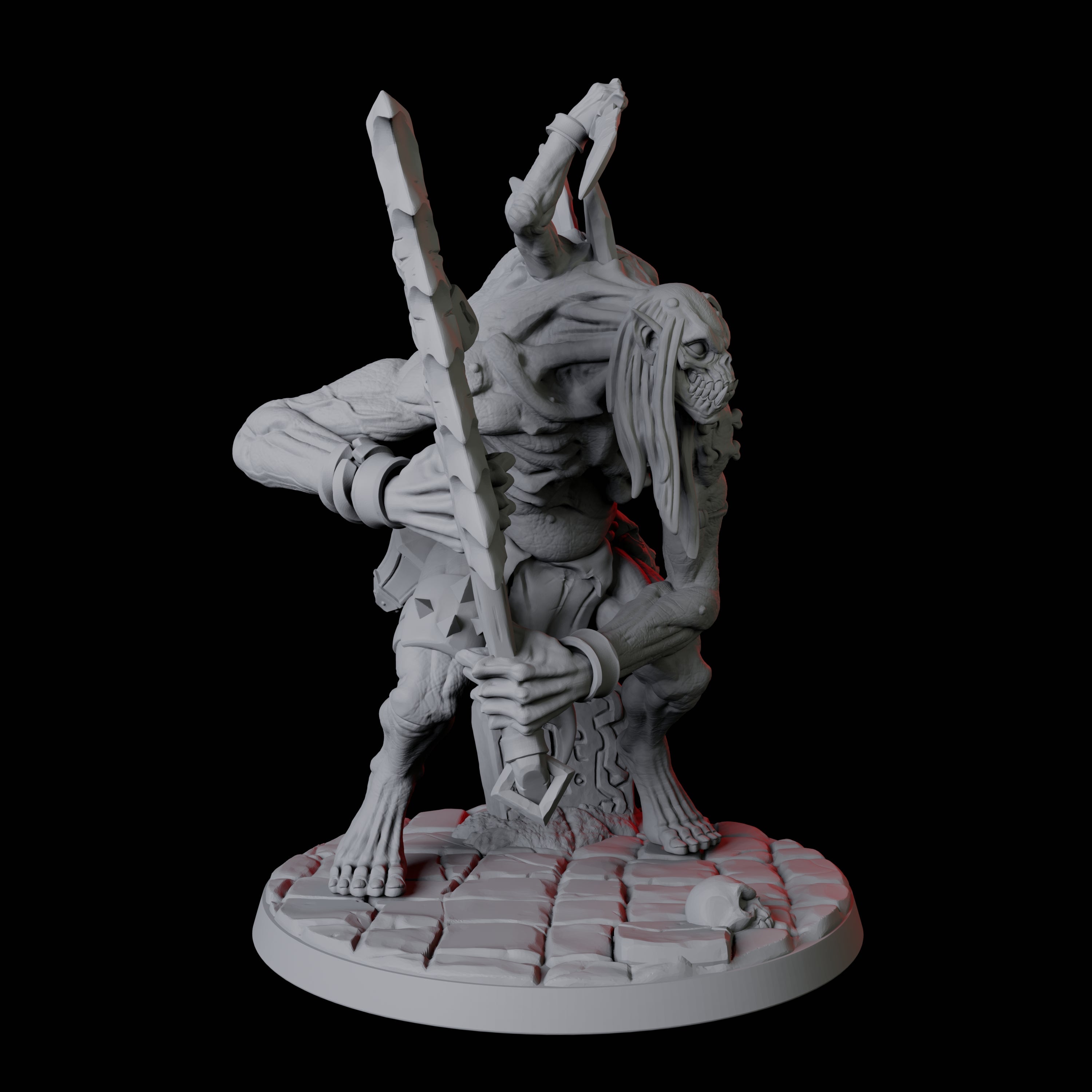 Four Roaming Ghasts Miniature for Dungeons and Dragons, Pathfinder or other TTRPGs