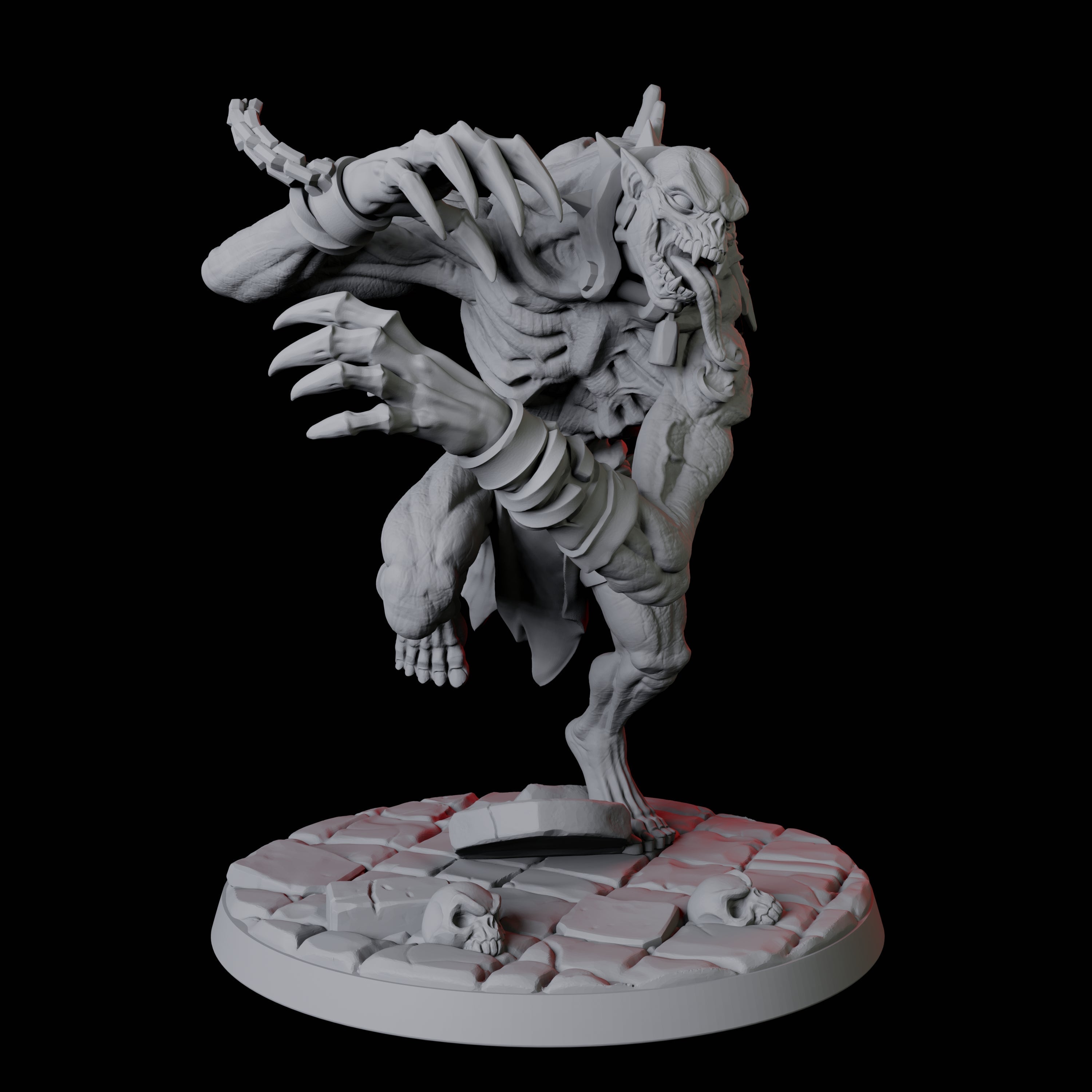 Four Roaming Ghasts Miniature for Dungeons and Dragons, Pathfinder or other TTRPGs