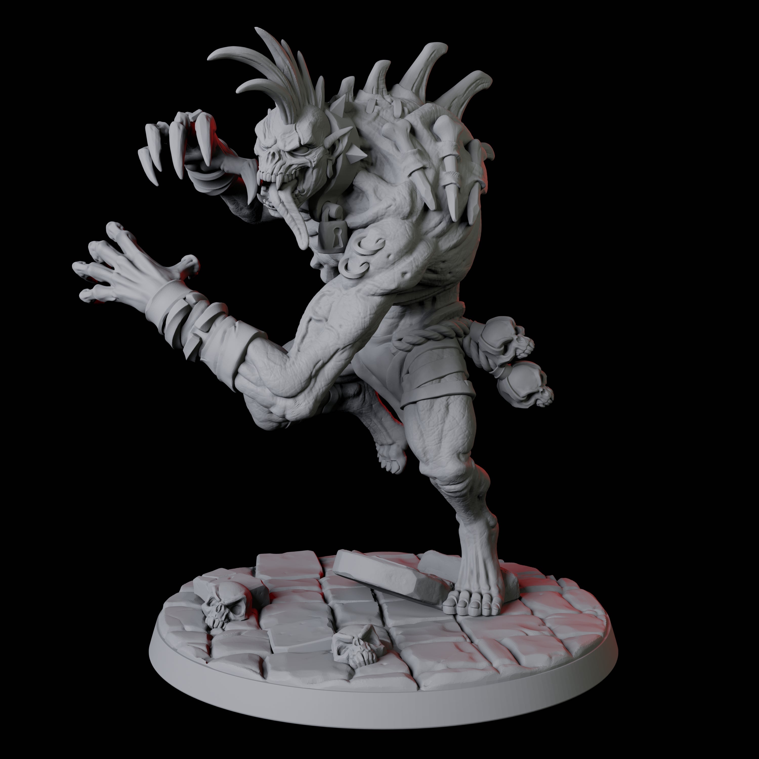 Four Roaming Ghasts Miniature for Dungeons and Dragons, Pathfinder or other TTRPGs