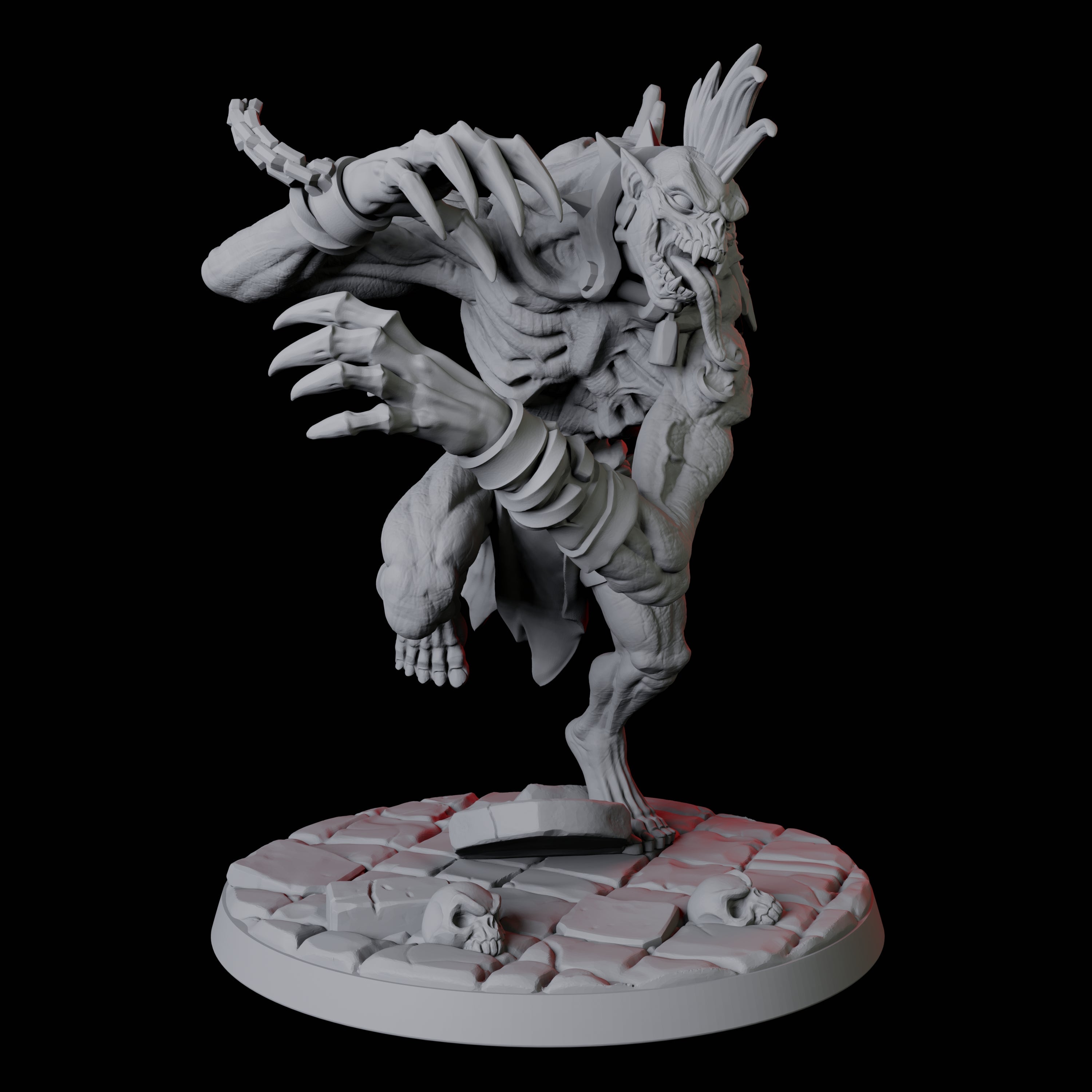 Four Roaming Ghasts Miniature for Dungeons and Dragons, Pathfinder or other TTRPGs