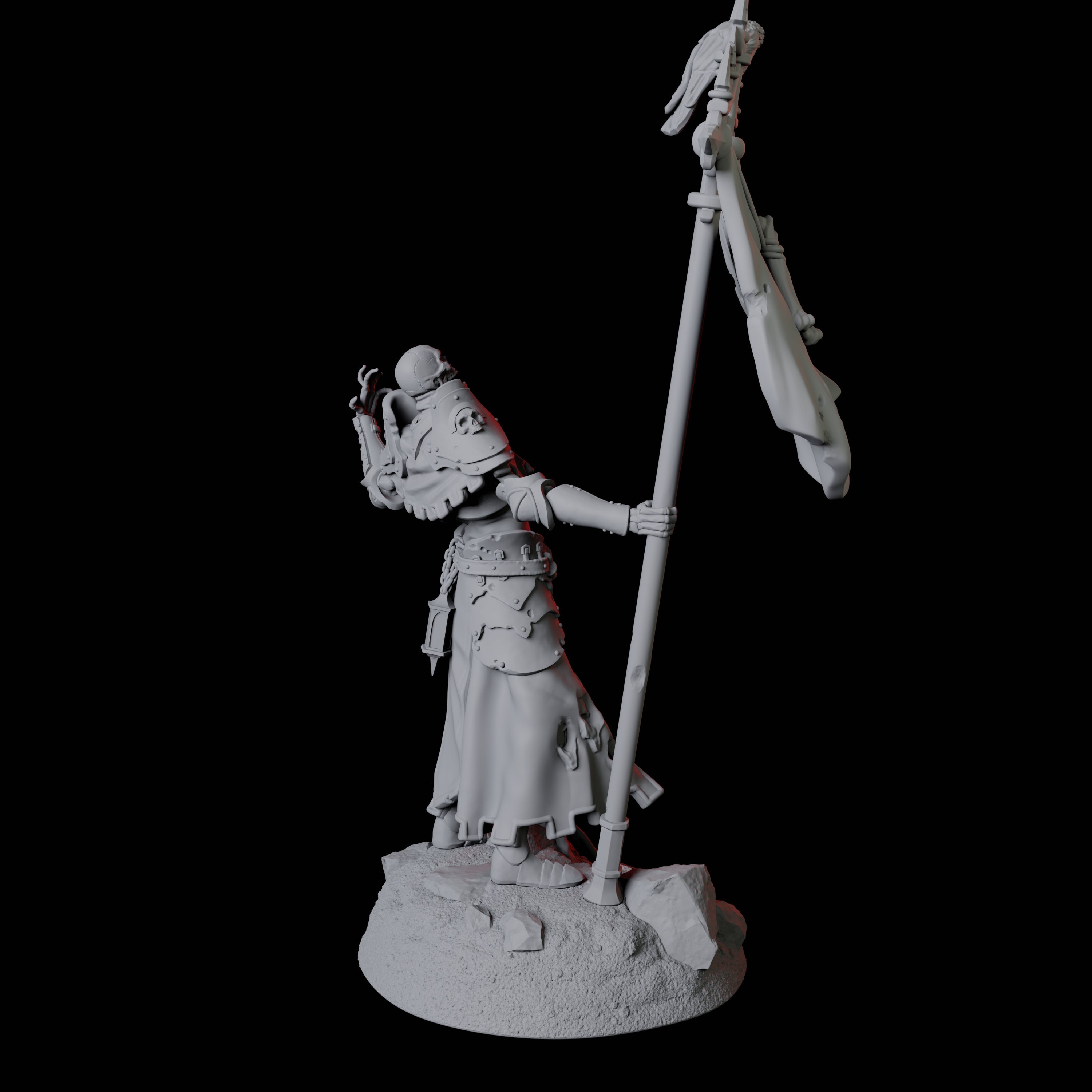 Four Roaming Undead Warriors Miniature for Dungeons and Dragons, Pathfinder or other TTRPGs