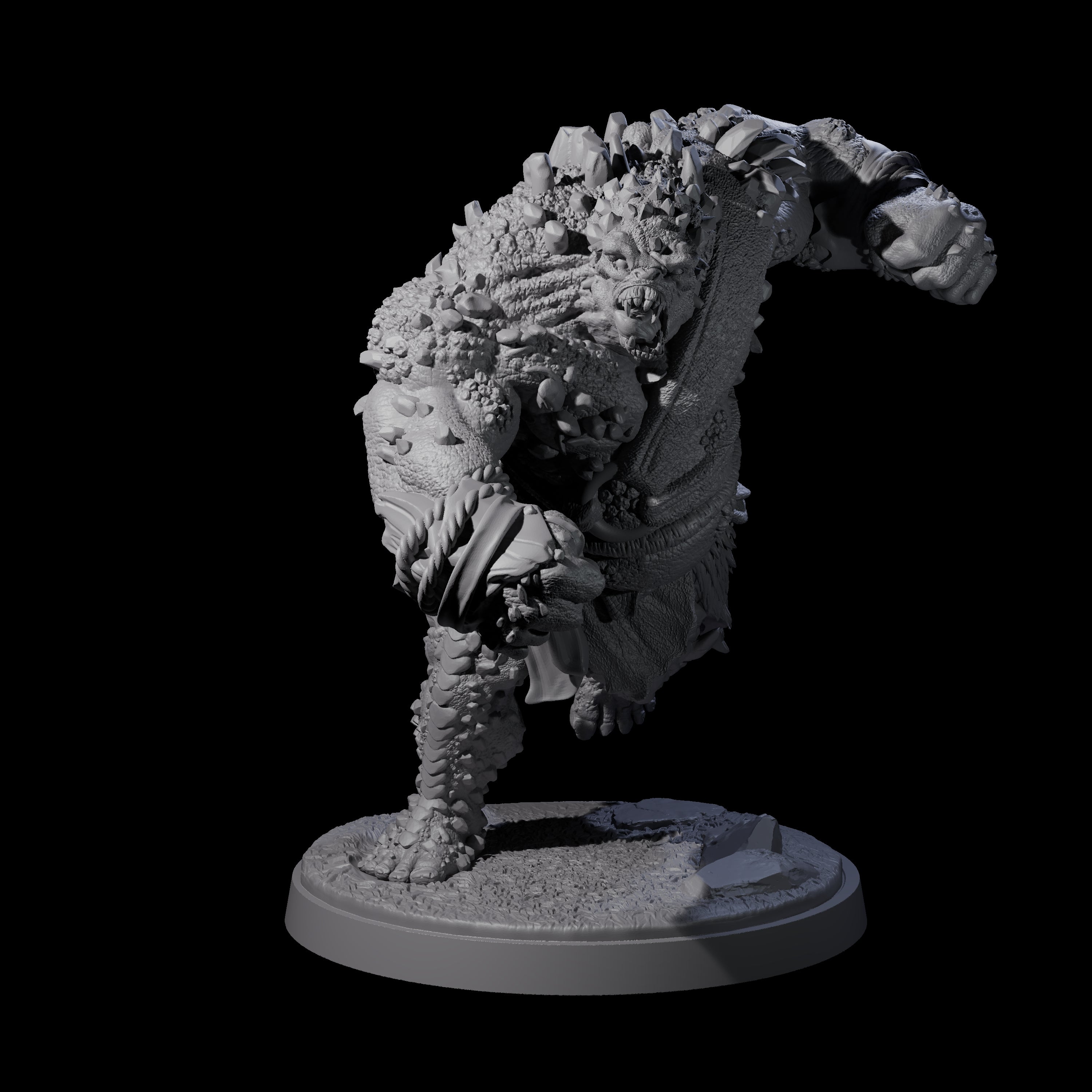 Four Rocky Ogres Miniature for Dungeons and Dragons, Pathfinder or other TTRPGs