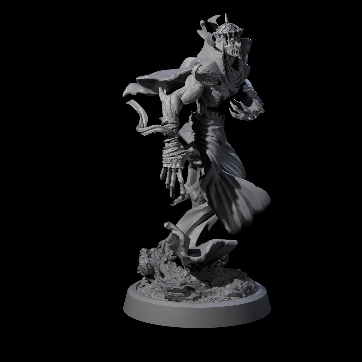 Four Sandy Wraith Lords Miniature for Dungeons and Dragons, Pathfinder or other TTRPGs