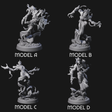 Four Sandy Wraith Lords Miniature for Dungeons and Dragons, Pathfinder or other TTRPGs