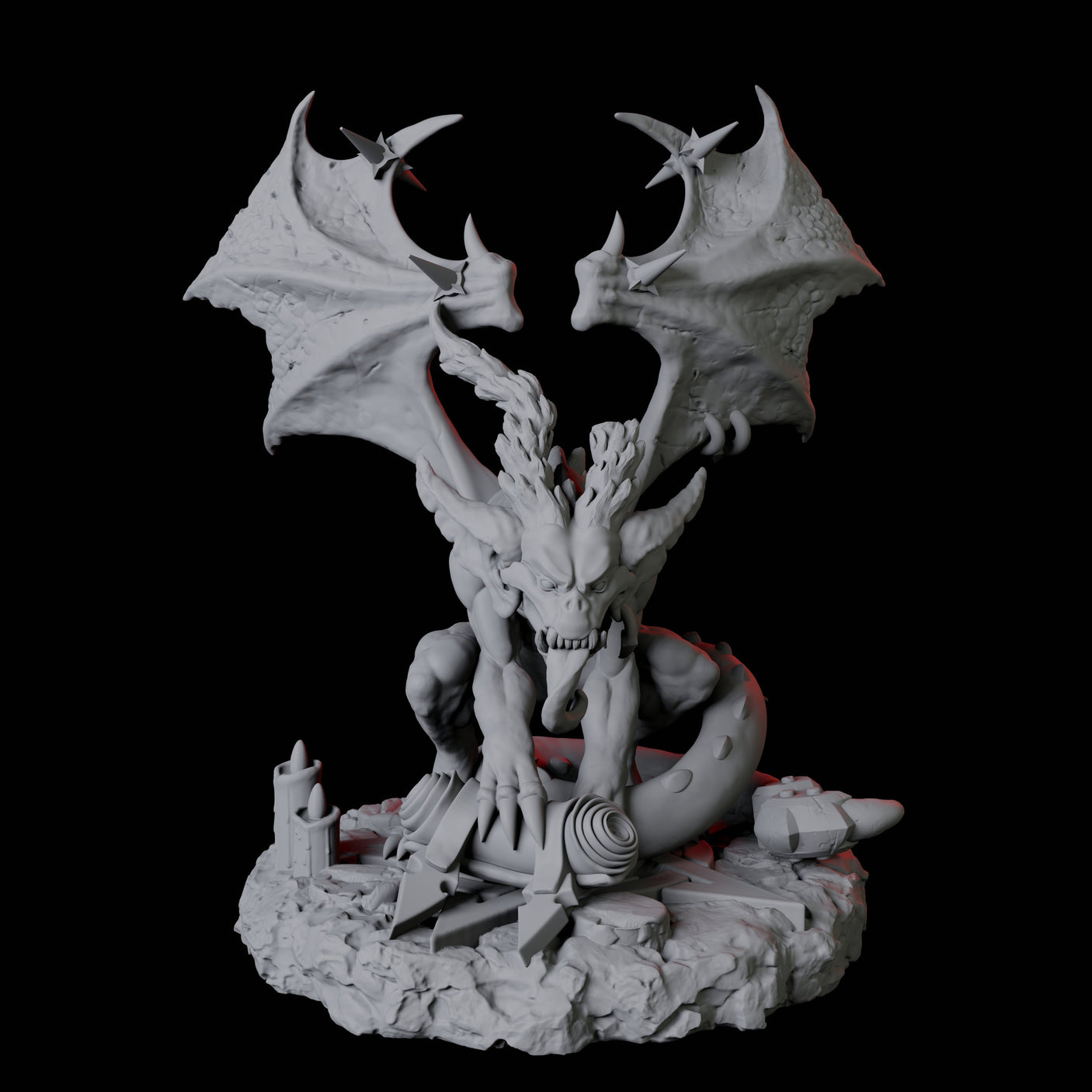 Four Sassy Imps Miniature for Dungeons and Dragons, Pathfinder or other TTRPGs