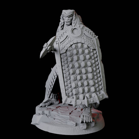 Four Saurian War Priests Miniature for Dungeons and Dragons, Pathfinder or other TTRPGs