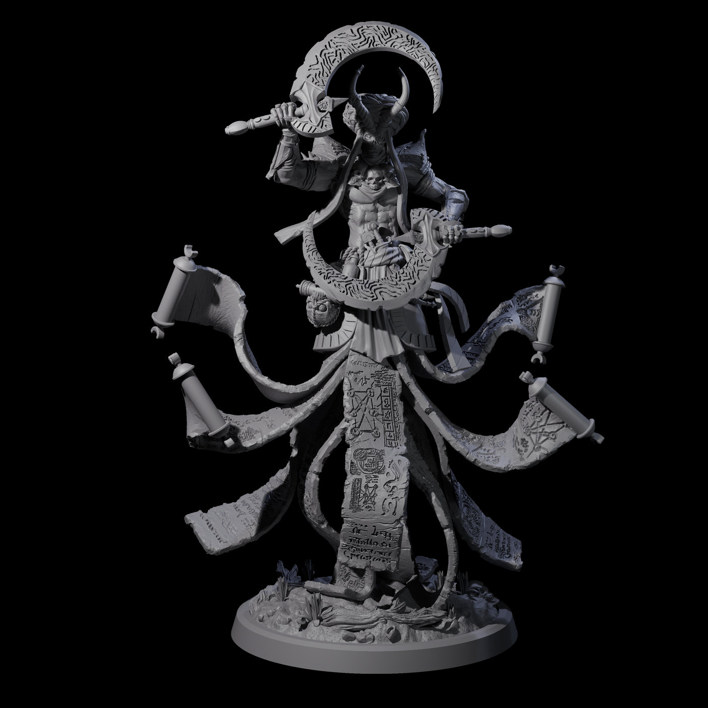 Four Scheming Contract Devils Miniature for Dungeons and Dragons, Pathfinder or other TTRPGs