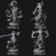 Four Scheming Contract Devils Miniature for Dungeons and Dragons, Pathfinder or other TTRPGs