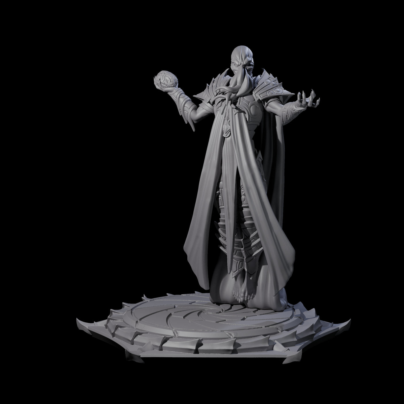 Four Scheming Mind Flayer Sorcerers Miniature for Dungeons and Dragons, Pathfinder or other TTRPGs