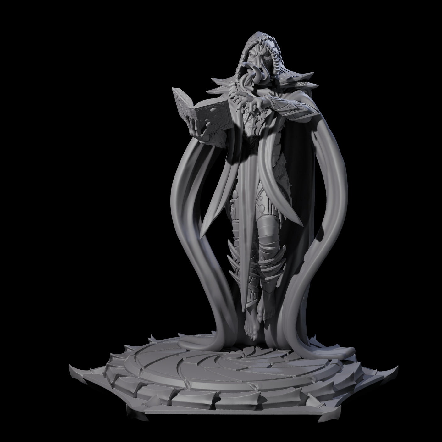 Four Scheming Mind Flayer Sorcerers Miniature for Dungeons and Dragons, Pathfinder or other TTRPGs