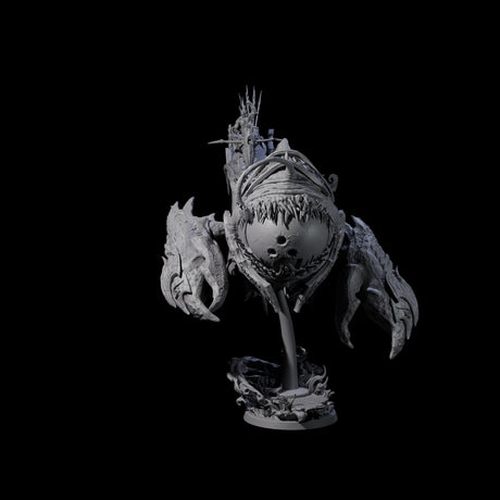 Four Sea Elves Piloting an Abyssal Lanternfish Miniature for Dungeons and Dragons, Pathfinder or other TTRPGs