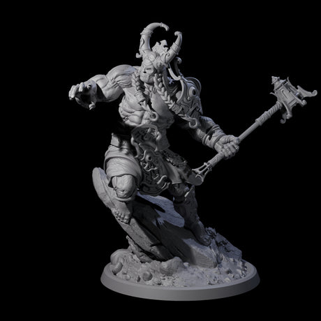 Four Sea Giant Sentinals Miniature for Dungeons and Dragons, Pathfinder or other TTRPGs