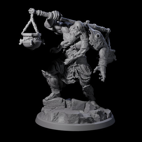 Four Sea Giant Sentinals Miniature for Dungeons and Dragons, Pathfinder or other TTRPGs