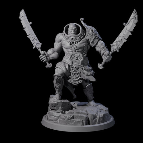 Four Sea Giant Sentinals Miniature for Dungeons and Dragons, Pathfinder or other TTRPGs