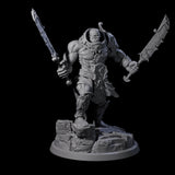 Four Sea Giant Sentinals Miniature for Dungeons and Dragons, Pathfinder or other TTRPGs