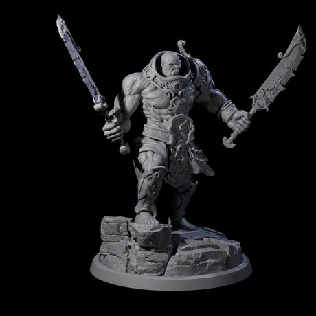 Four Sea Giant Sentinals Miniature for Dungeons and Dragons, Pathfinder or other TTRPGs