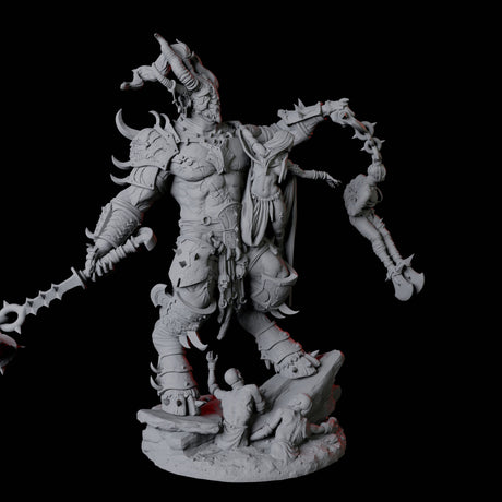 Four Seduced Bearded Devil Champions Miniature for Dungeons and Dragons, Pathfinder or other TTRPGs