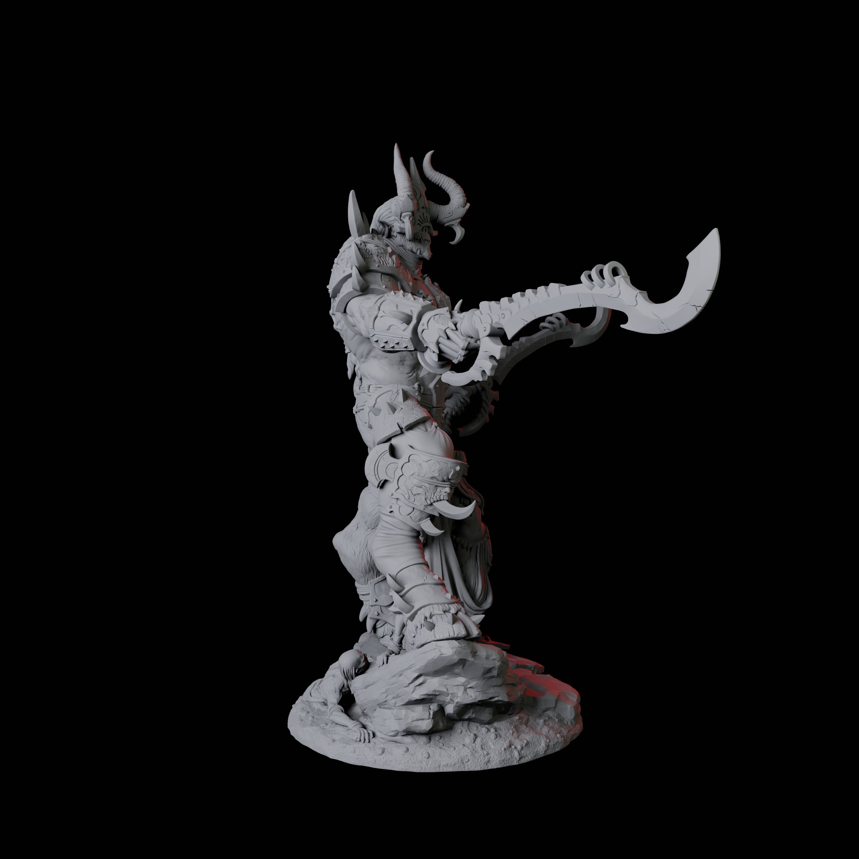 Four Seduced Bearded Devil Champions Miniature for Dungeons and Dragons, Pathfinder or other TTRPGs