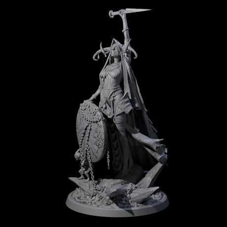 Four Serene Priestesses Of Death Miniature for Dungeons and Dragons, Pathfinder or other TTRPGs