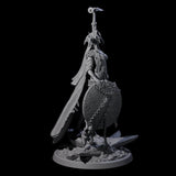 Four Serene Priestesses Of Death Miniature for Dungeons and Dragons, Pathfinder or other TTRPGs