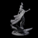 Four Serene Priestesses Of Death Miniature for Dungeons and Dragons, Pathfinder or other TTRPGs