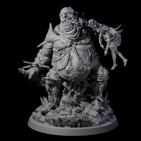 Four Sewn Together Ogre Bashers Miniature for Dungeons and Dragons, Pathfinder or other TTRPGs